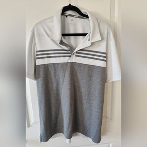 Adidas Two-Tone Gray Polo Shirt